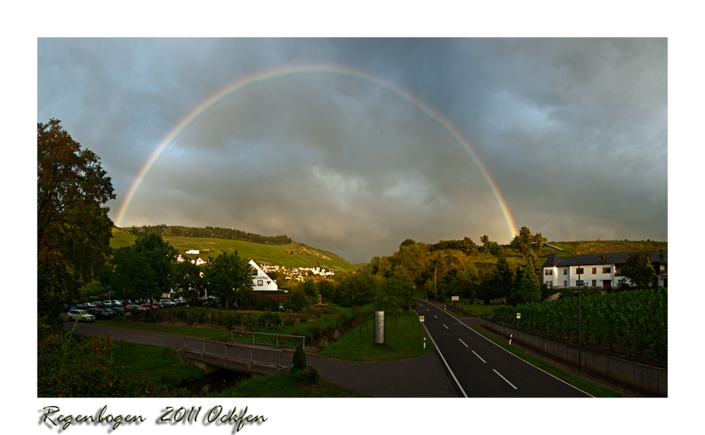 Regenbogen über Ockfen ..Teil 2 ..