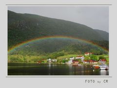 Regenbogen über Redal