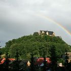 Regenbogen über Schloß Könitz/ Thüringen