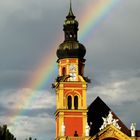 Regenbogen über Stift Wilten