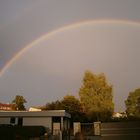 Regenbogen über Stralsund