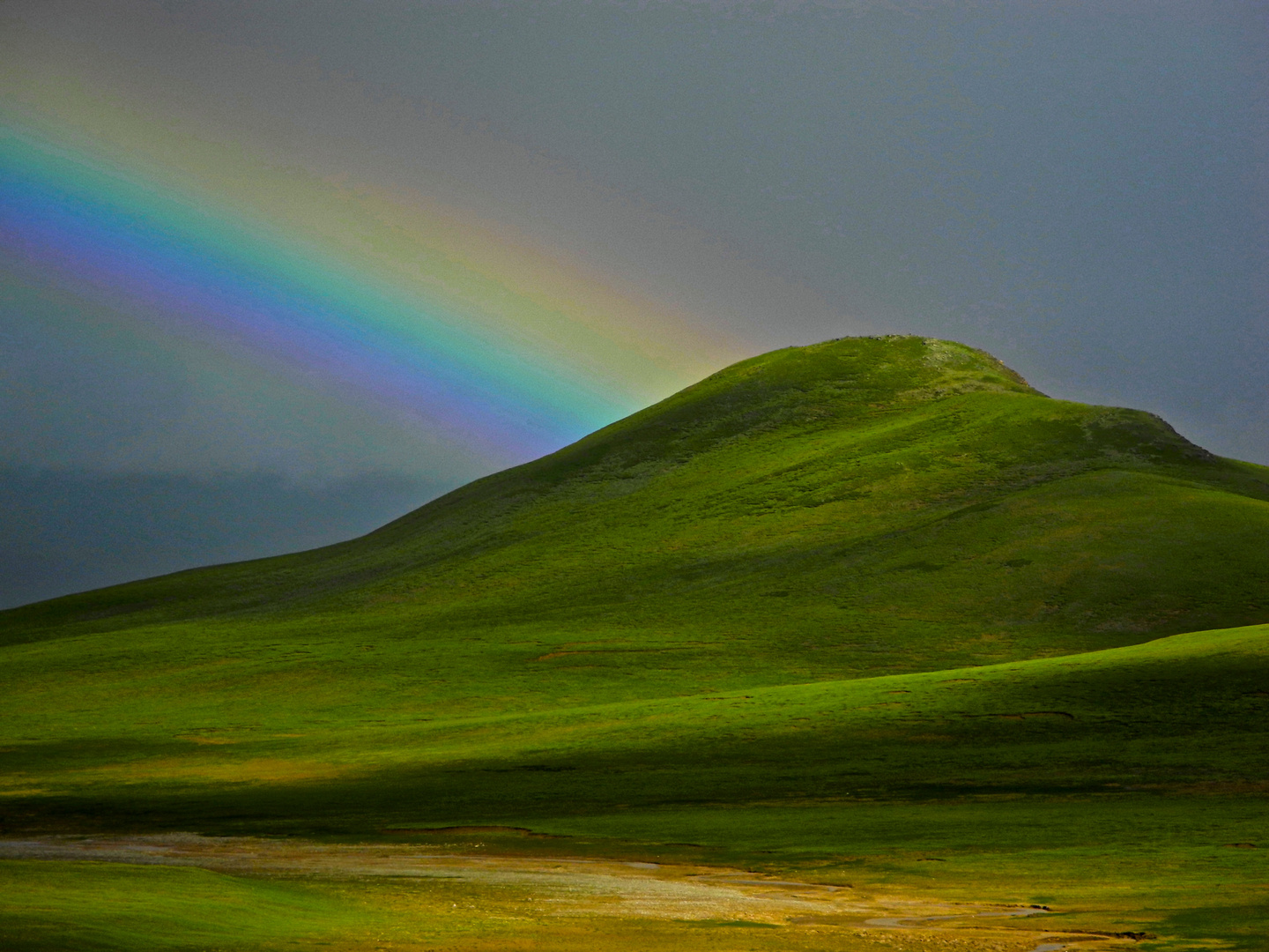 "Regenbogen über Tibet"