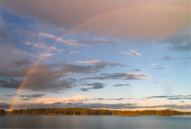 Regenbogen über Västra Silen (1) (Dalsland, Schweden)