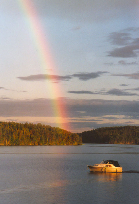 Regenbogen über Västra Silen (4) (Dalsland, Schweden)