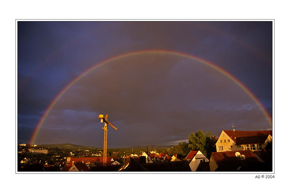 Regenbogen über Waiblingen