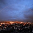 Regenbogen ueber Weinheim