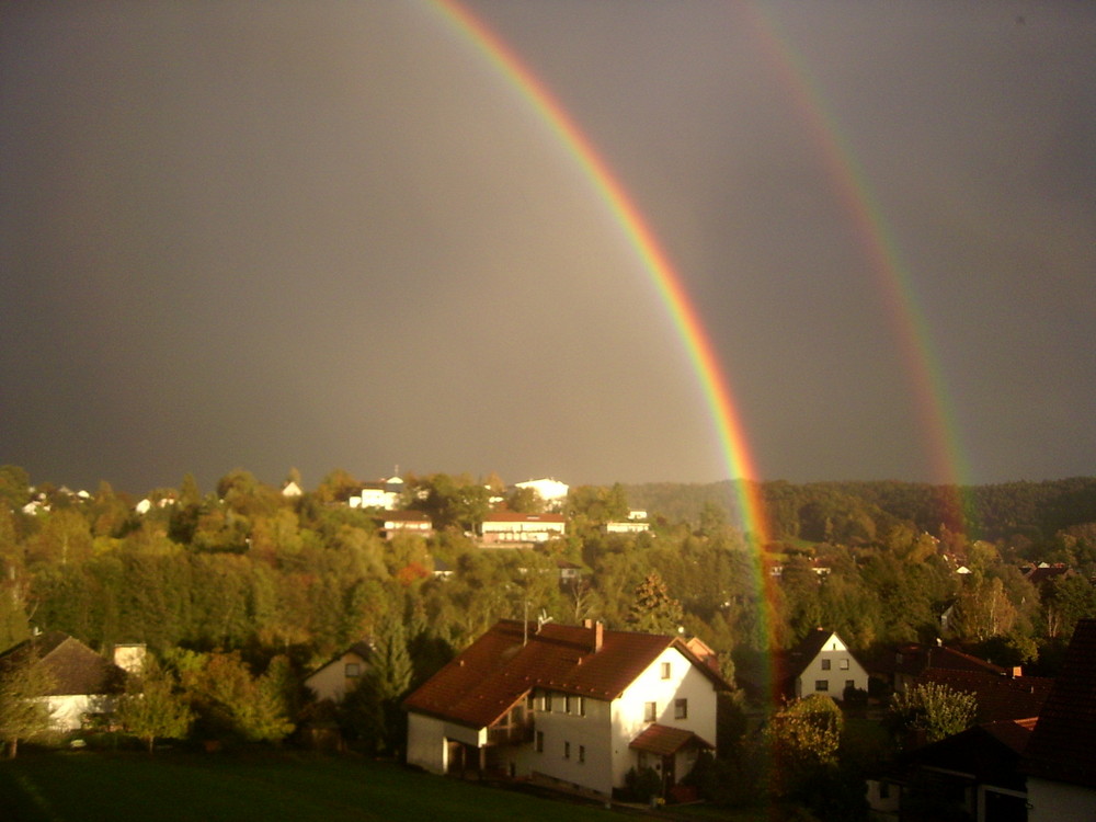 Regenbogen über Weitramsdorf