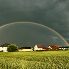 Regenbogen über Wetterburg am Twistesee