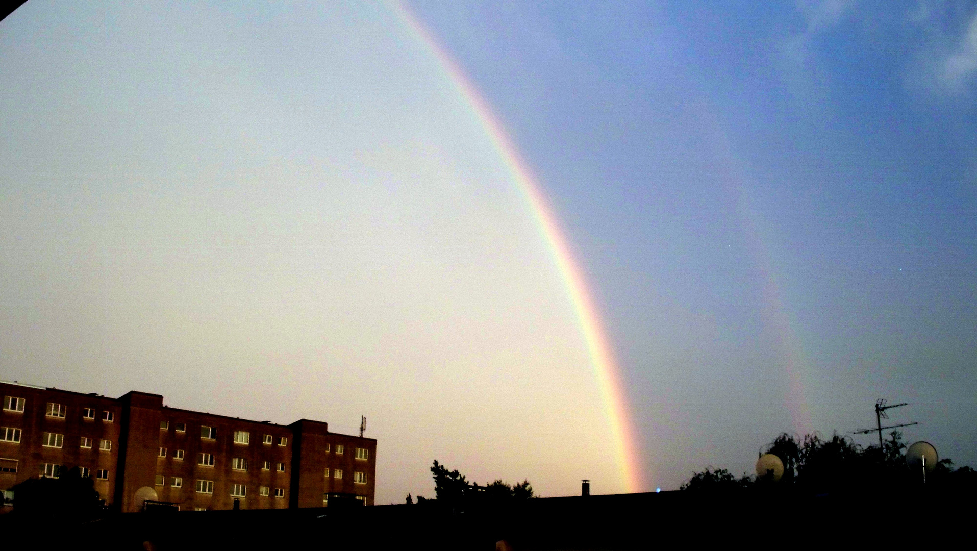 Regenbogen über Wien