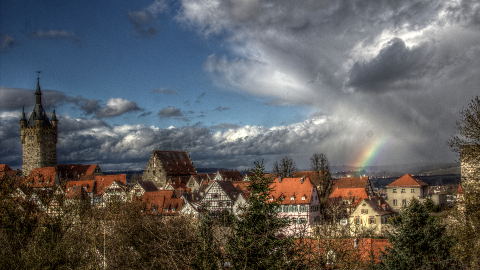 Regenbogen über Wimpfen