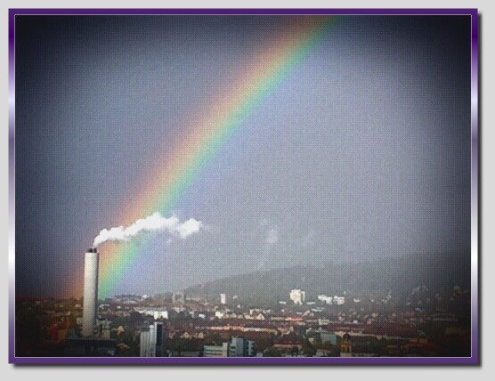 Regenbogen über Zürich