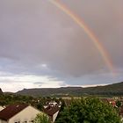 Regenbogen überm Dorf