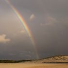Regenbogen überm Strand