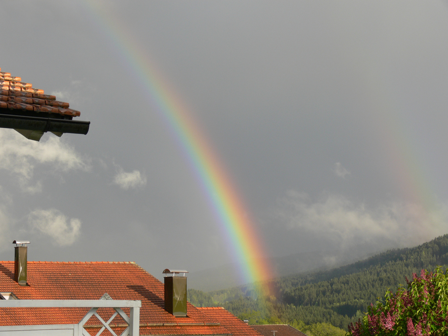 Regenbogen überm Zellertal