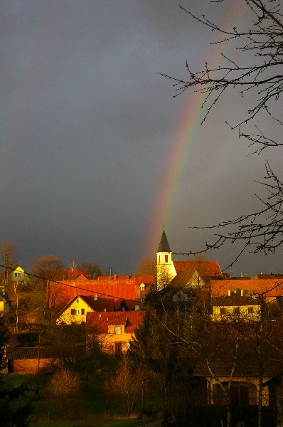 Regenbogen und "göttliches" Licht