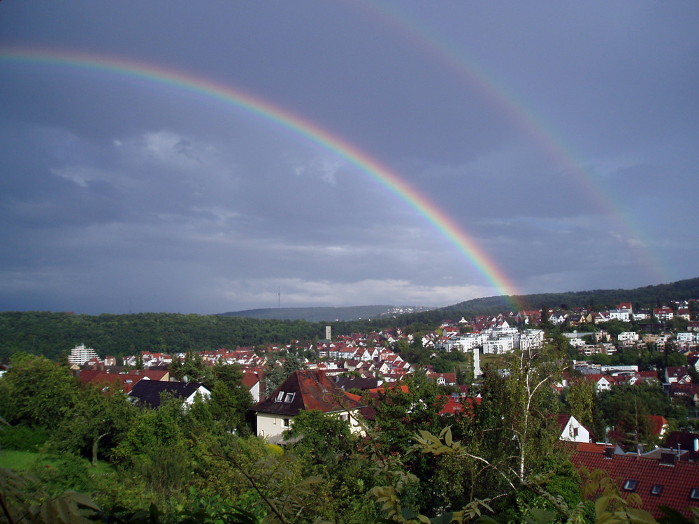 Regenbogen und Nebenregenbogen