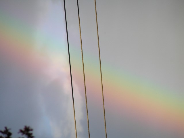 Regenbogen unter Strom