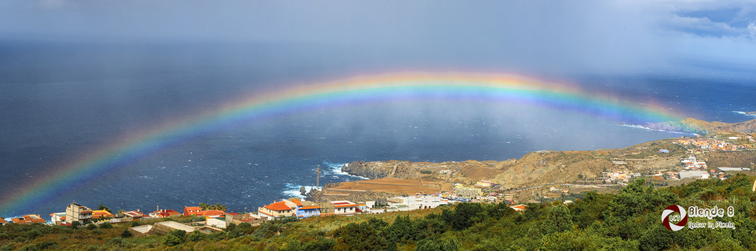 Regenbogen - von oben