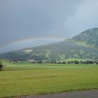 Regenbogen vor dem Grünten Allgäu