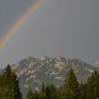 Regenbogen vor dem Karwendelgebirge