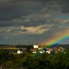 Regenbogen vor der Belecker Altstadt