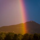 Regenbogen vor der Teck