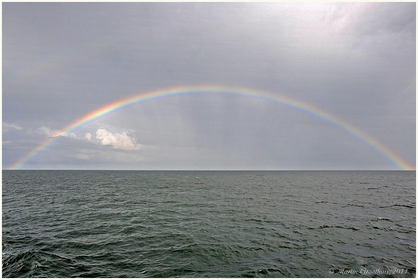 Regenbogen vor Helgoland 2