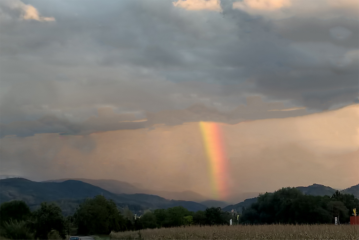 Regenbogen voraus ...