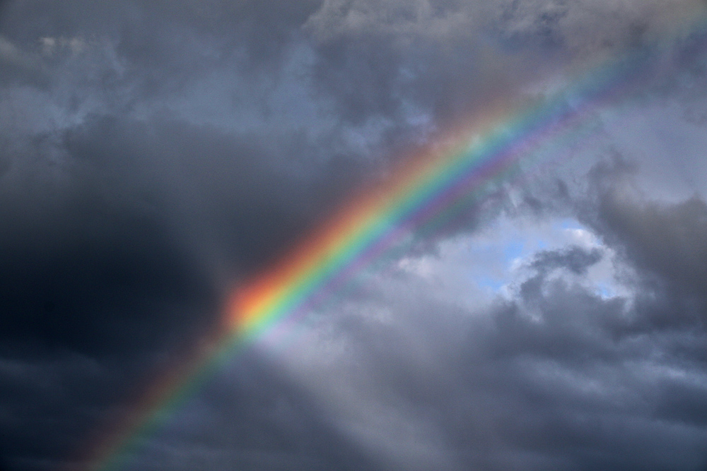 Regenbogenfarben am Abend