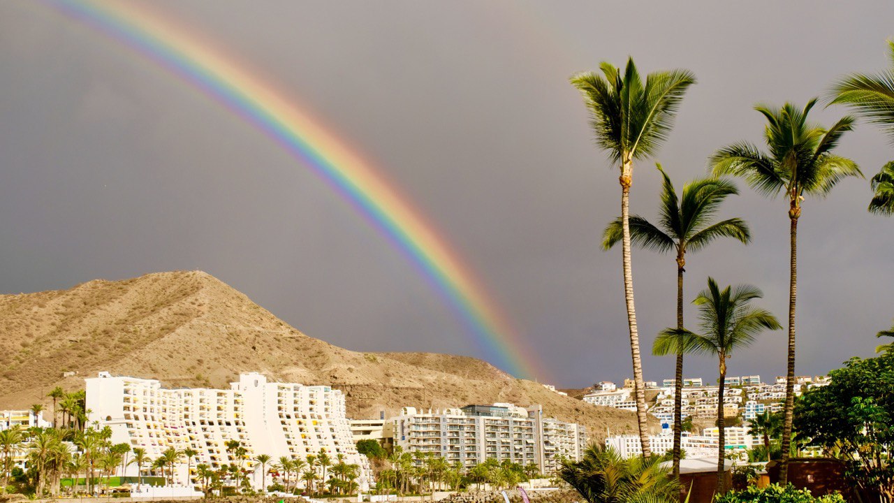 Regenbogenfarben die entzücken