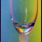 Regenbogenfarben und Glas