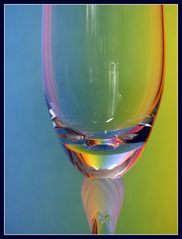 Regenbogenfarben und Glas