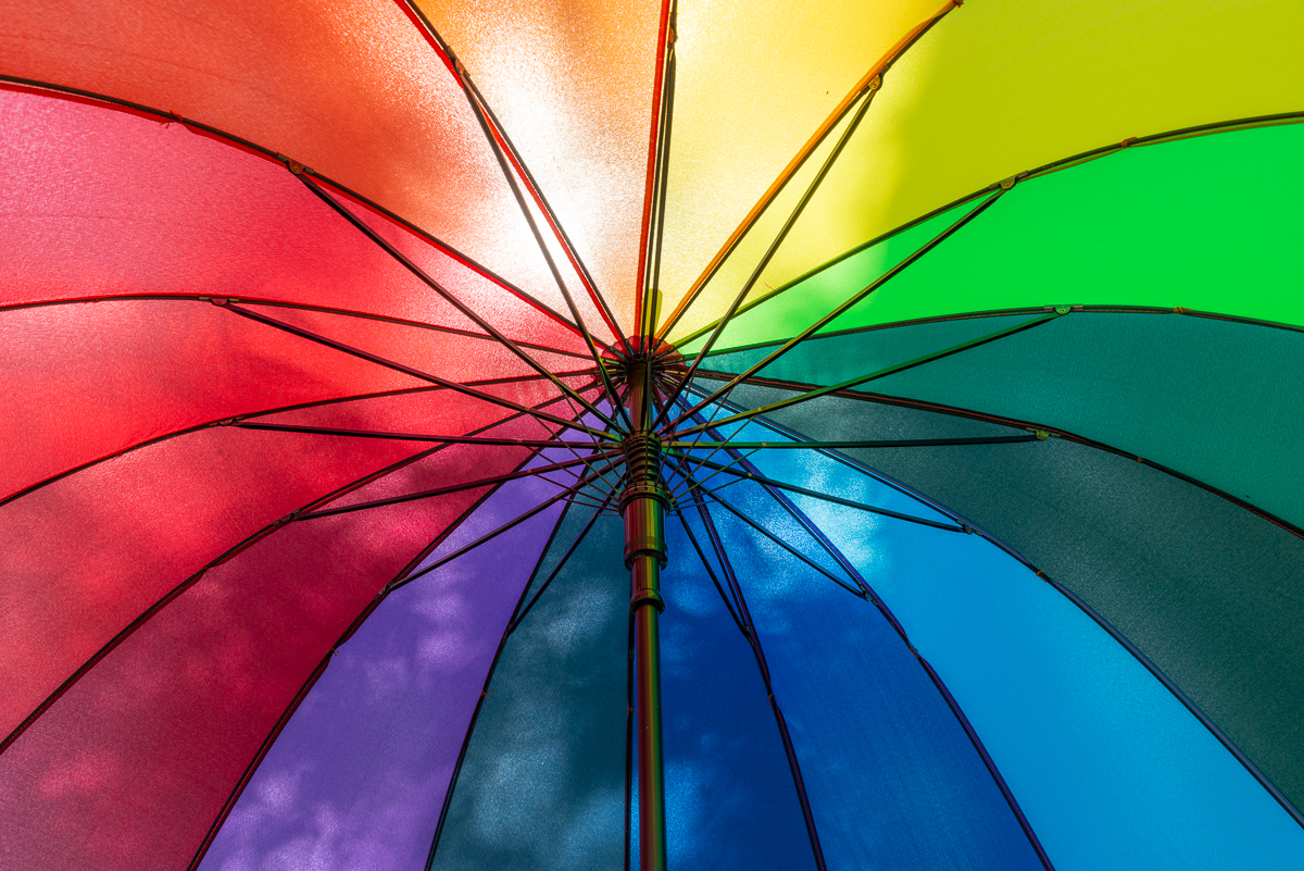 Regen Bogen Schirm Foto Bild Alltagsdesign Farbe Bunt Bilder Auf Fotocommunity