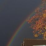 Regenbogensegment mit Verkehrsberuhigung