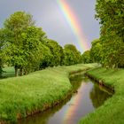 Regenbogenspiegelung in der Weschnitz