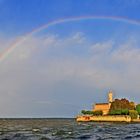 Regenbogen.über Schloss Montfort