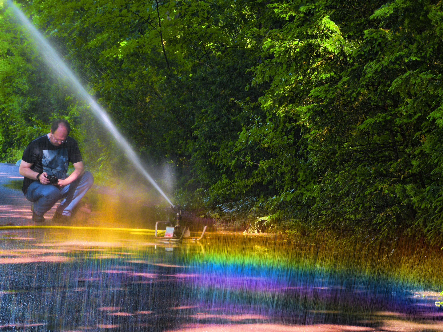 Regenbogenzauber... Foto & Bild regenbögen, wetter, britzer garten