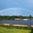 Regenborgen übern Stadtparksee in Hamburg