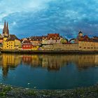 Regenburg Panorama aus 6 Bildern hochkant