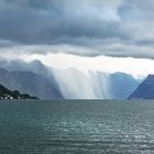 Regenfront am Traunsee