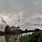 Regenfront bei Greetsiel.