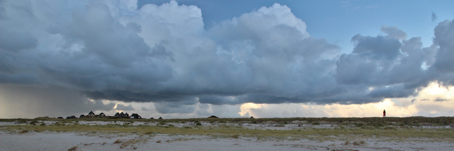 Regenfront bei Hörnum