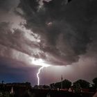 Regenfront mit Gewitter