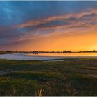 Regenfront trifft Sonnenuntergang