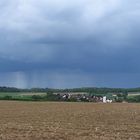 Regenfront über dem Hardthäuser Wald