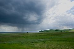 Regenfront über Groß Zicker