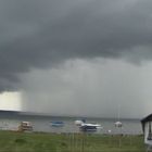 Regenfront übern See