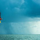 Regenfront vor Rügen