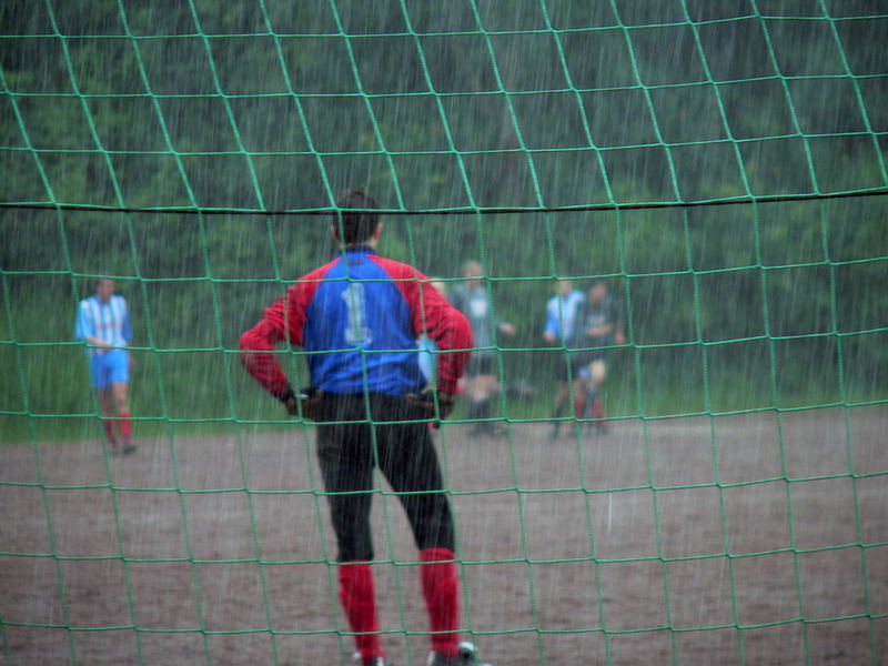 Regenfussball im Siegerland