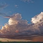 Regengebiet über der Etosha Pfanne